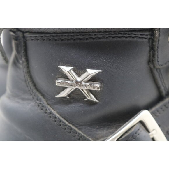 X Element Women's Black Advanced Lace-Up Motorcycle Boots-Leather-6.5M-Biker - Picture 2 of 13